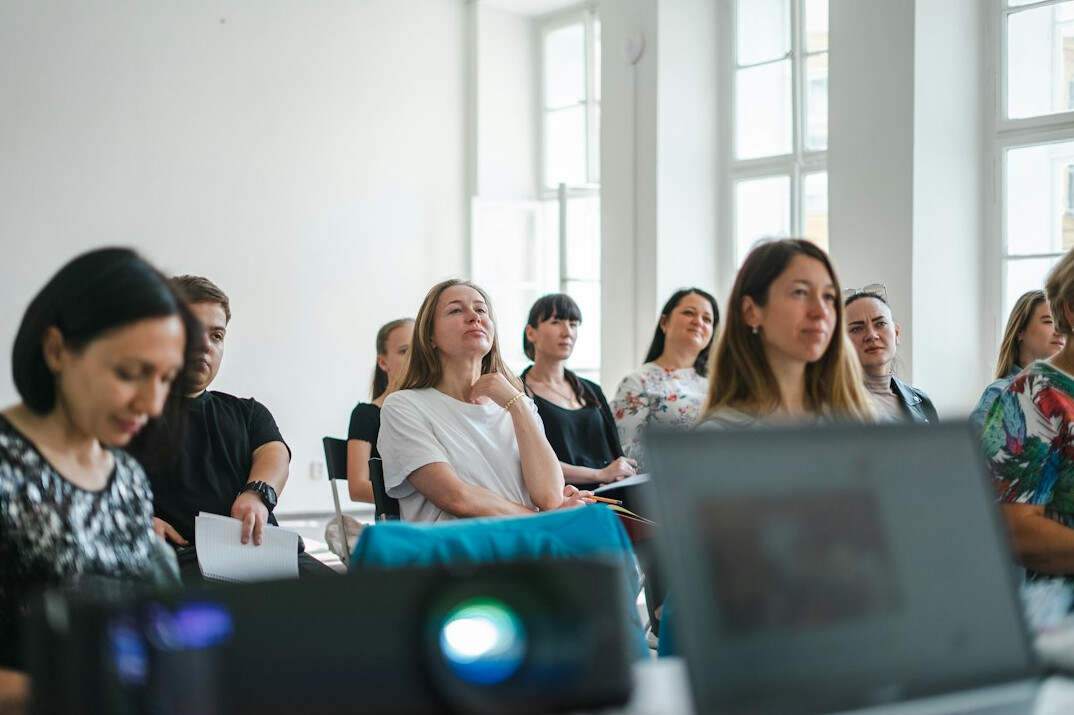 woman leading workshop